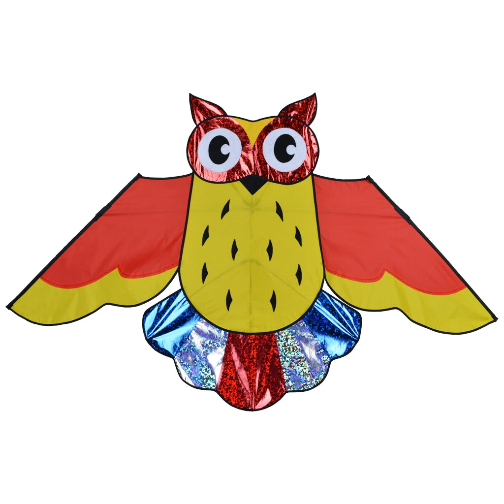 57 In. Holographic Rainbow Owl Kite (Bold Innovations) 1 57 In. Holographic Rainbow Owl Kite (Bold Innovations)