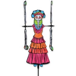 20 In. WhirliGig Spinner - Day Of The Dead Woman