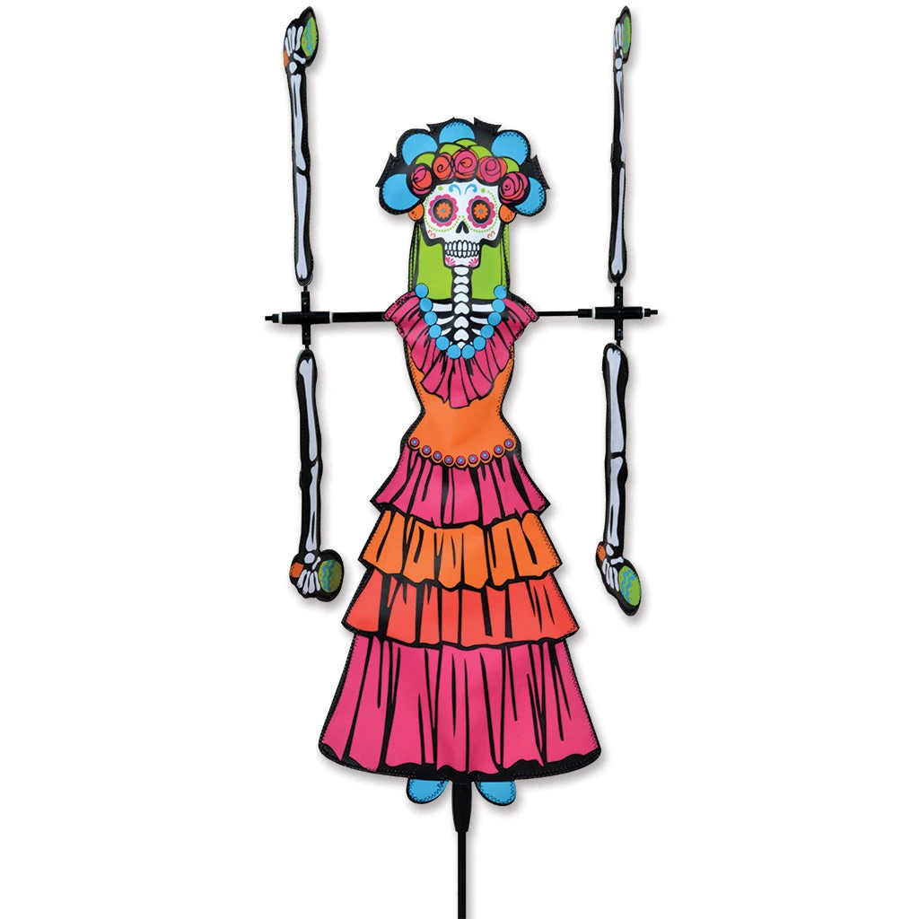 20 In. WhirliGig Spinner - Day Of The Dead Woman 1 20 In. WhirliGig Spinner - Day Of The Dead Woman