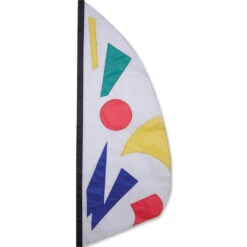 3.5 Ft. Feather Banner-Rainbow Jazz