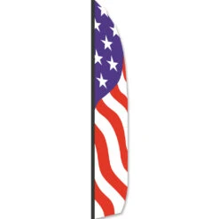 16 Ft. Feather Banner - Patriotic