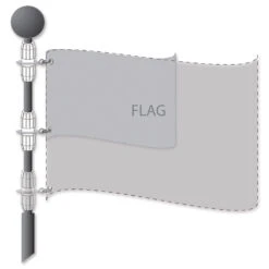 13 Ft. Deluxe Flag Pole 9 13 Ft. Deluxe Flag Pole -Kite Shop 23971 2