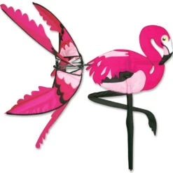 34 In. Pink Flamingo Spinner