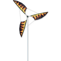 6.5 Ft. Wind Generator - Flames -Kite Shop 25714p Flames withpole