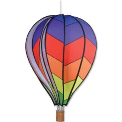 22 In. Hot Air Balloon - Chevron Rainbow