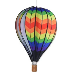 22 In. Hot Air Balloon - Double Chevron Rainbow