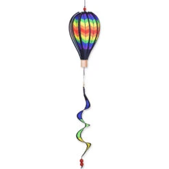 12 In. Hot Air Balloon - Double Rainbow Chevron
