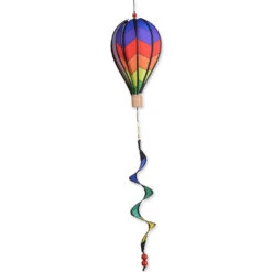 12 In. Hot Air Balloon - Chevron Rainbow