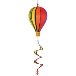 12 In. Hot Air Balloon - Rainbow