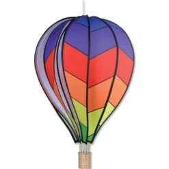 26 In. Hot Air Balloon - Chevron Rainbow