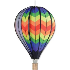 26 In. Hot Air Balloon - Double Rainbow Chevron