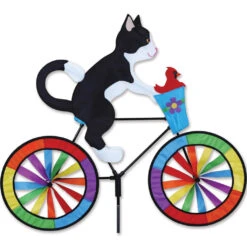 30 In. Bike Spinner - Tuxedo Cat