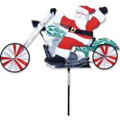 37 In. Chopper Motorcycle Spinner - Santa