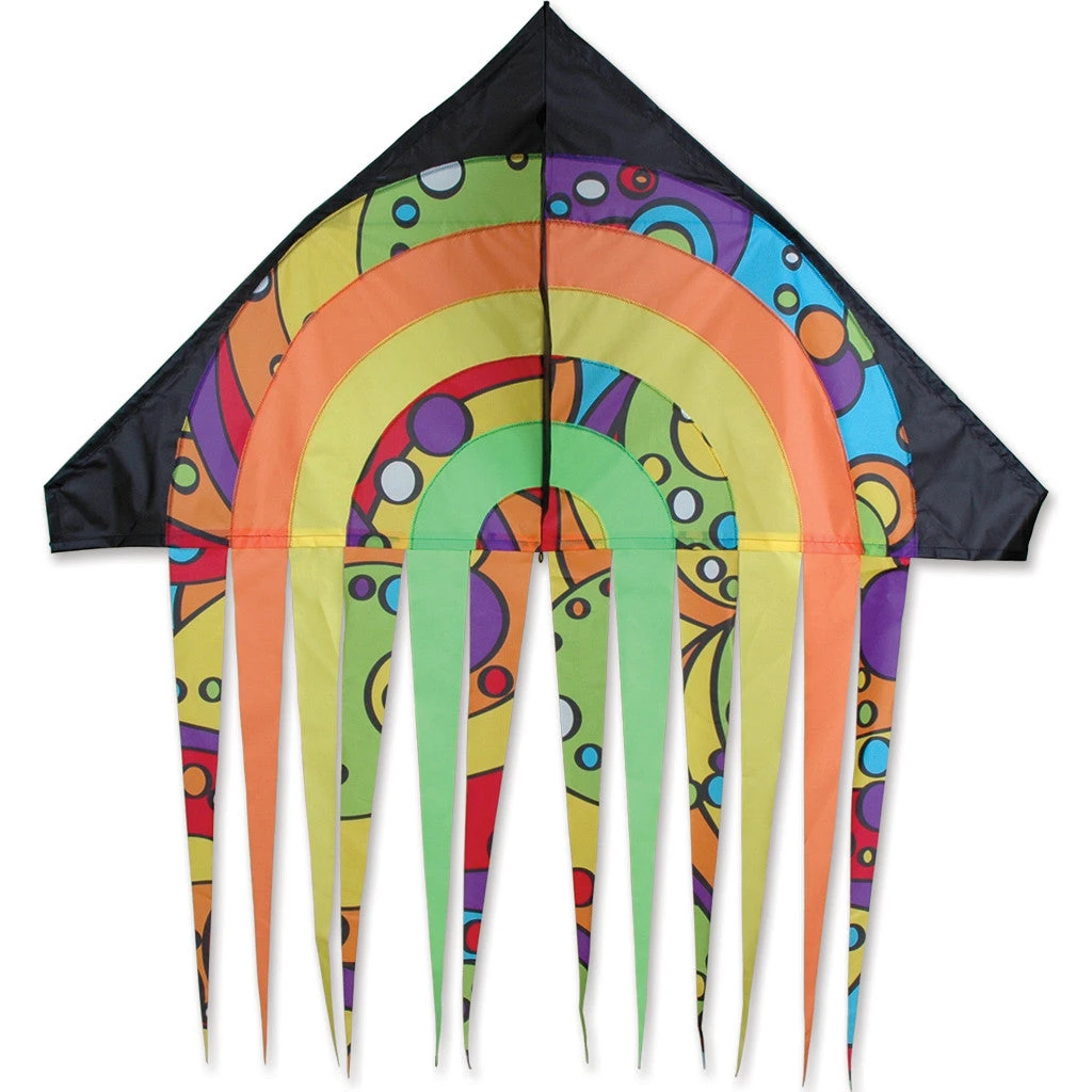 56 In. Stream Delta Kite - Rainbow Orbit 2 56 In. Stream Delta Kite - Rainbow Orbit - Image 2