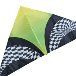 56 In. Delta Kite - Green Op Art