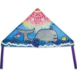 56 In. Delta Kite - Whale Mandala