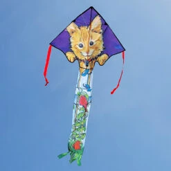 Large Easy Flyer Kite - Kitten On A Fence -Kite Shop 44028p Kitten LG EZ Flying 1024