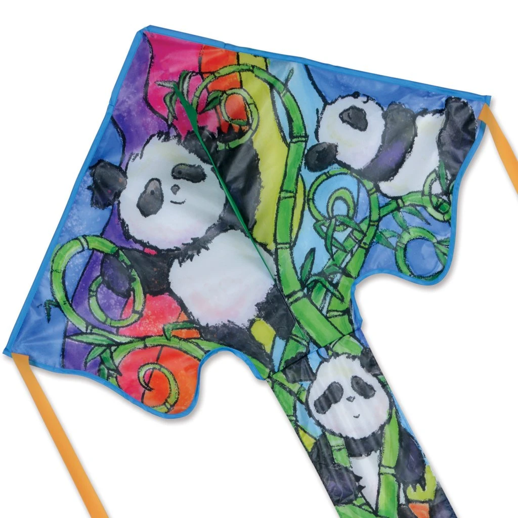 Large Easy Flyer Kite - Pandas 1 Large Easy Flyer Kite - Pandas