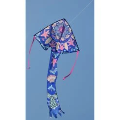Large Easy Flyer Kite - Mermaid Mandala -Kite Shop 44039 MermaidMandala LEF Flying 1024