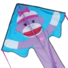 Large Easy Flyer Kite - Girly Sock Monkey