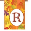 28 In. Fall Monogram Flag - R