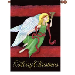 28 In. Flag - Yuletide Angel