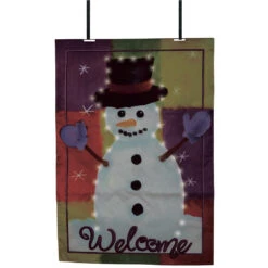 28 In. Flag - Snowman (Fiber Optics)