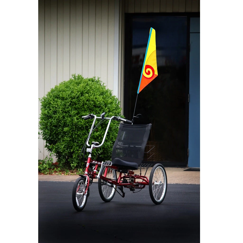 SoundWinds Spiral Recumbent Bike Flag - Yellow 2 SoundWinds Spiral Recumbent Bike Flag - Yellow - Image 2