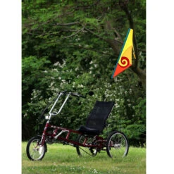 SoundWinds Spiral Recumbent Bike Flag - Yellow 10 SoundWinds Spiral Recumbent Bike Flag - Yellow -Kite Shop 53341 4