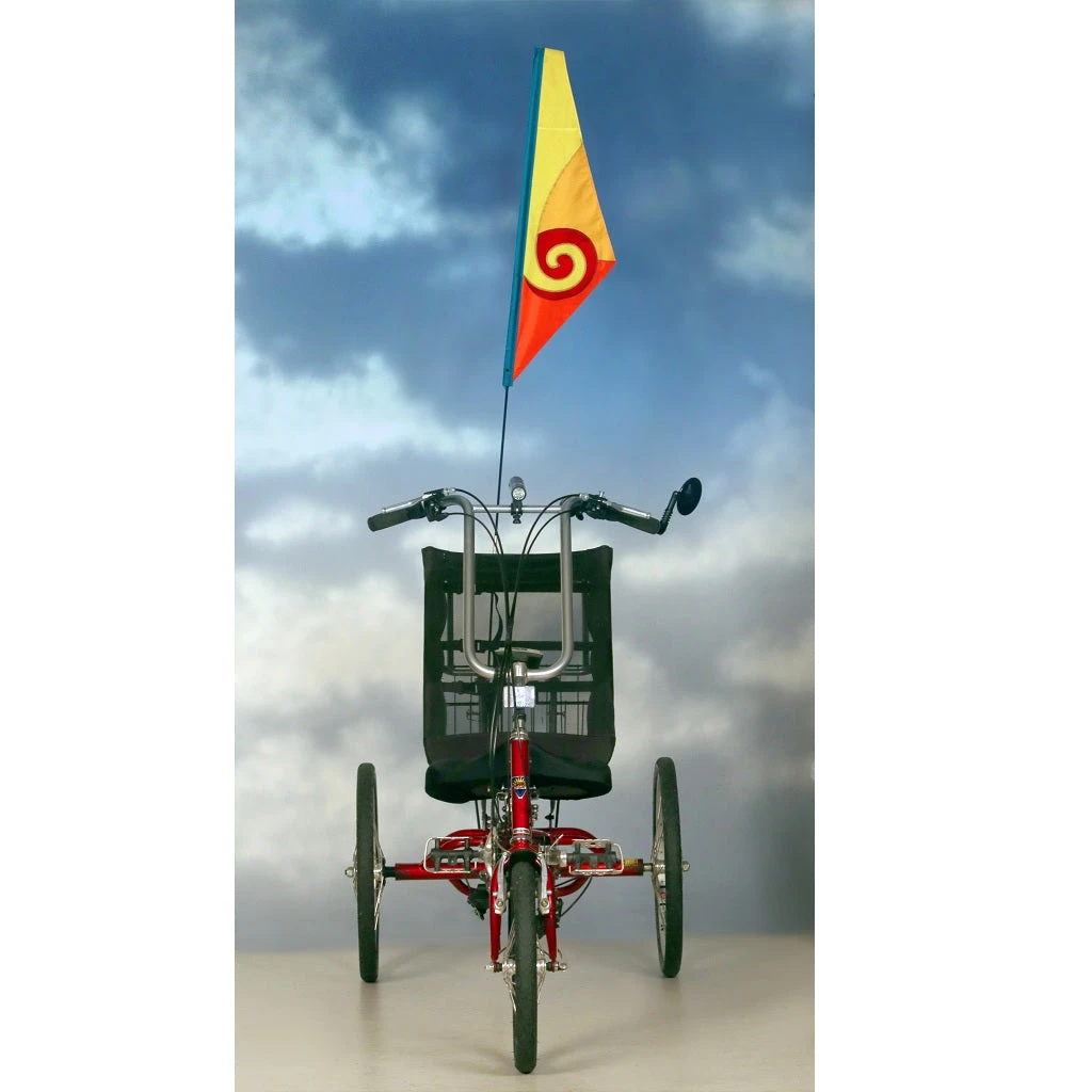 SoundWinds Spiral Recumbent Bike Flag - Yellow 5 SoundWinds Spiral Recumbent Bike Flag - Yellow - Image 5