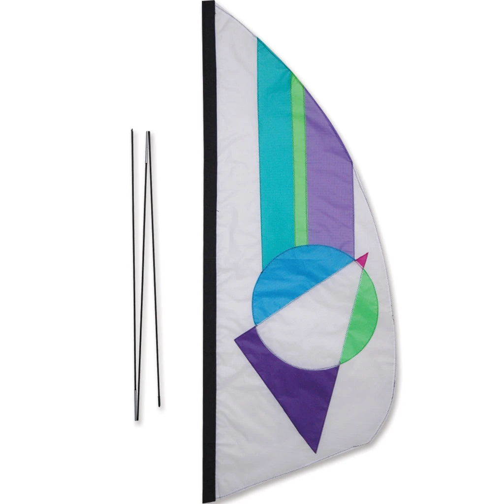 3.5 Ft. Recumbent Bike Feather Banner - Pastel Prizm 1 3.5 Ft. Recumbent Bike Feather Banner - Pastel Prizm