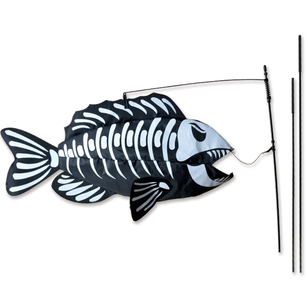 Swimming Fish Recumbent Bike Flag - Fish Bones 1 Swimming Fish Recumbent Bike Flag - Fish Bones