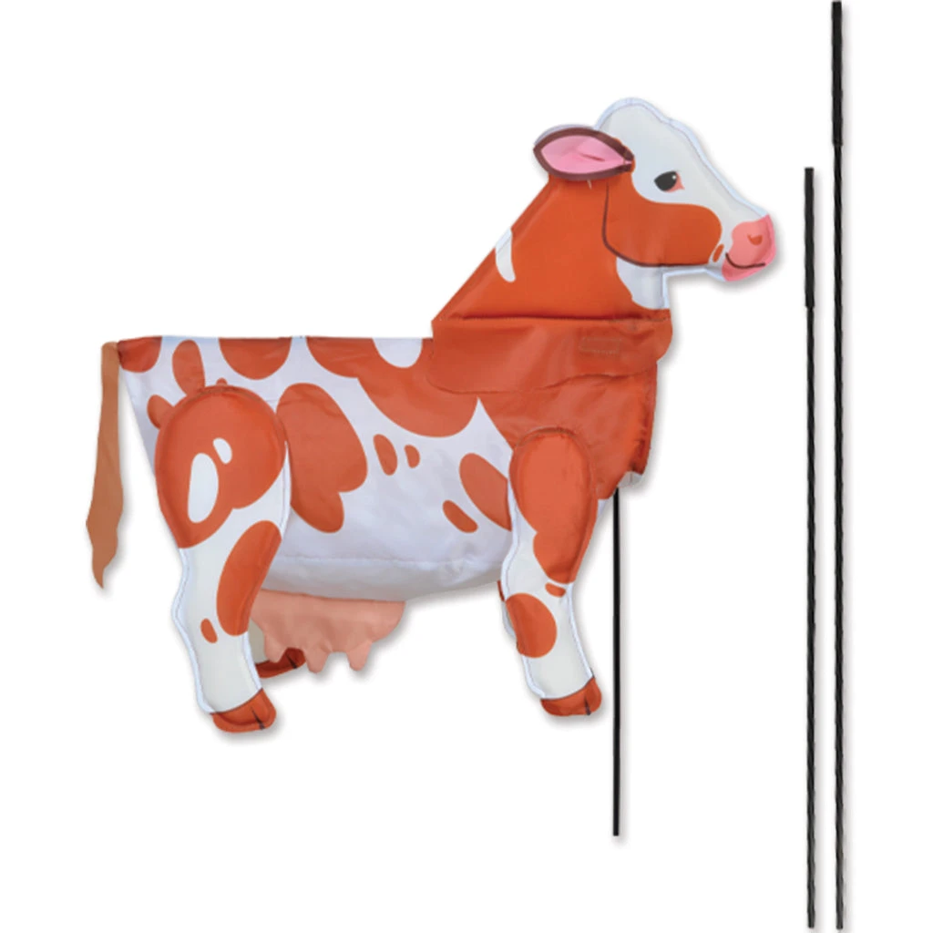 Windicator Recumbent Bike Flag - Brown Cow 1 Windicator Recumbent Bike Flag - Brown Cow