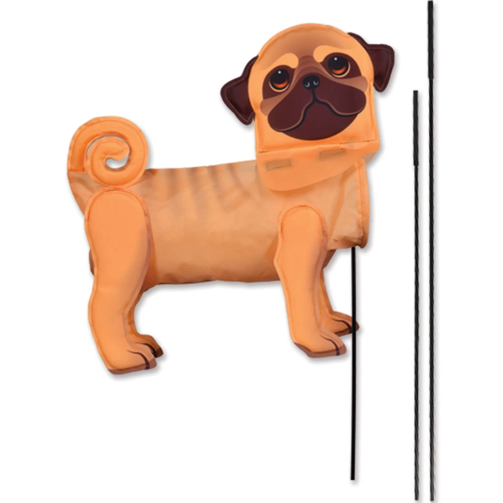 Windicator Recumbent Bike Flag - Pug 1 Windicator Recumbent Bike Flag - Pug