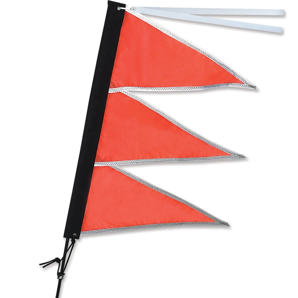Tri-Stack Bike Flag - Safety Orange 1 Tri-Stack Bike Flag - Safety Orange