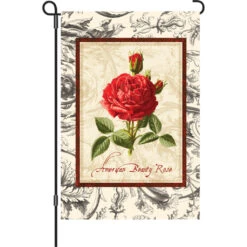 12 In. Flag - American Beauty Rose