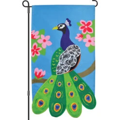 13 In. Enhanced Flag - Paisley Peacock