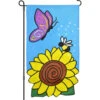 13 In. Enhanced Flag - Sunflower Friends