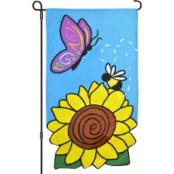 13 In. Enhanced Flag - Sunflower Friends