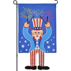 13 In. Enhanced Flag - Uncle Sam Sparklers