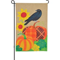 13 In. Enhanced Flag - Pumpkin Crow