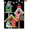 28 In. Flag - Christmas Birdhouses