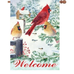 28 In. Flag - Snow Flurry Cardinals