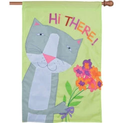 Applique Flag - Hi There!