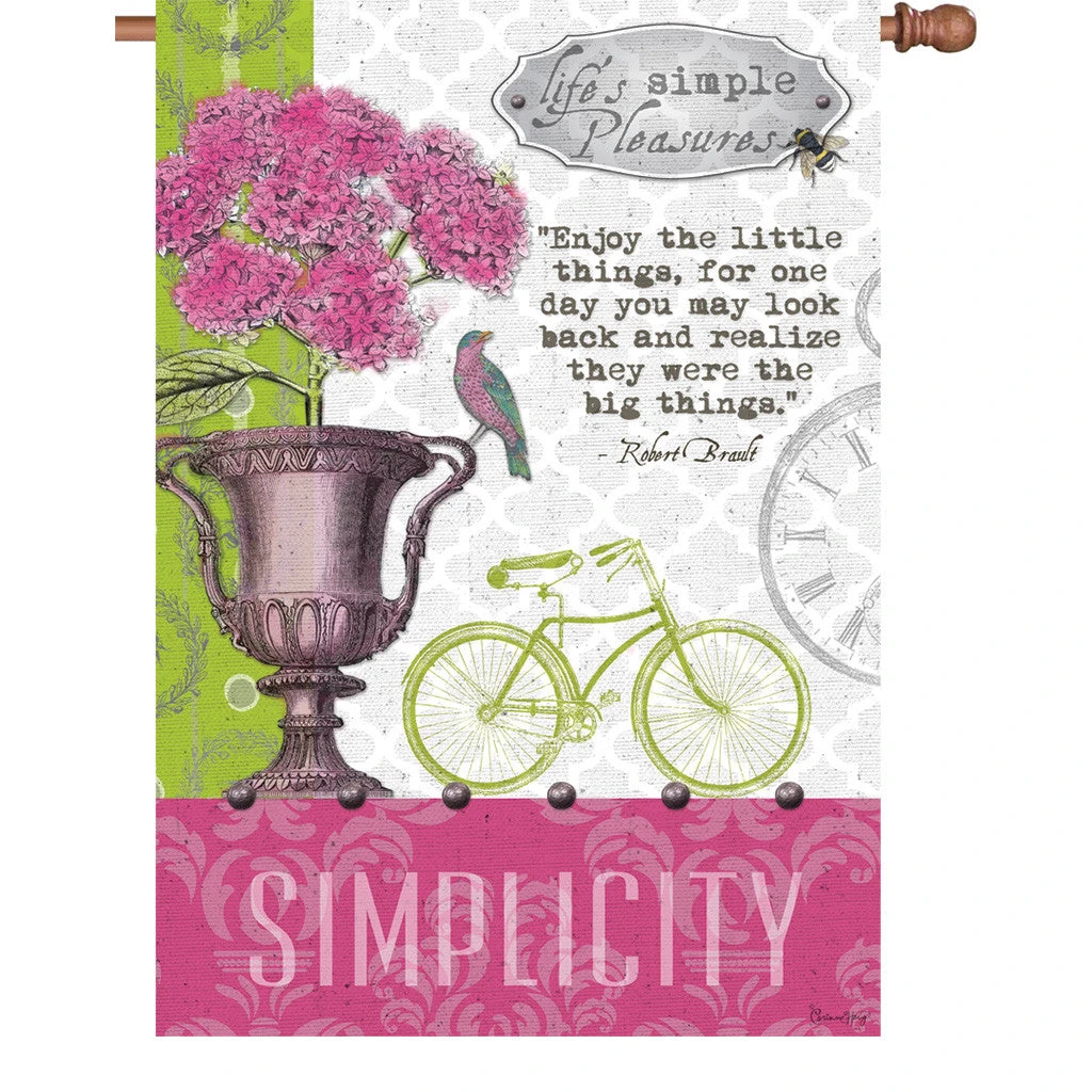 28 In. Flag - Simple Pleasures 1 28 In. Flag - Simple Pleasures