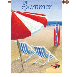 28 In. Flag - Patriotic Beach Chairs