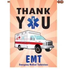 28 In. Flag - Thank You EMT
