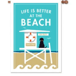 28 In. Flag - Life Is Better At The Beach