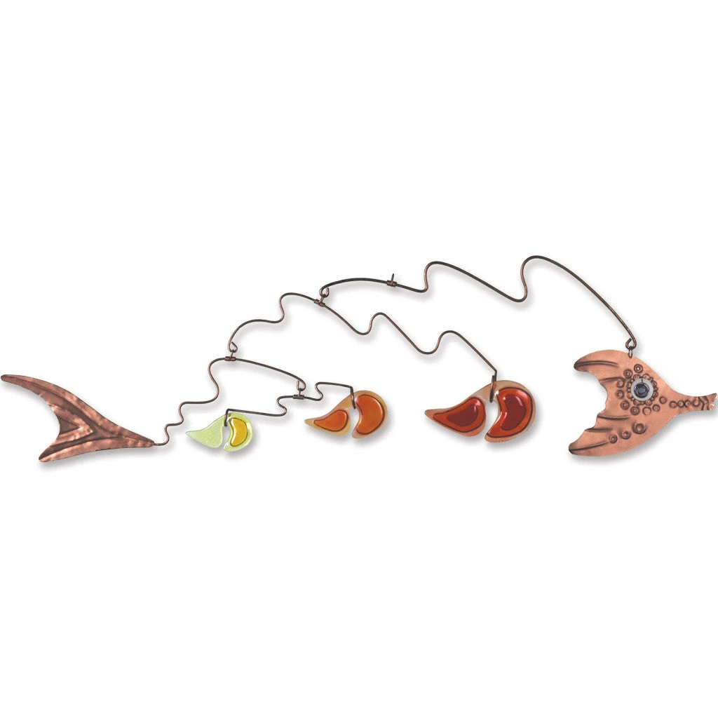 Geo-Kinetic Fish Mobile - Sunset 1 Geo-Kinetic Fish Mobile - Sunset