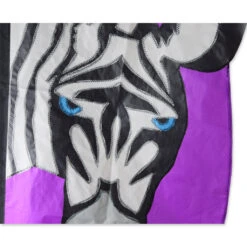 3.5 Ft. Recumbent Bike Feather Banner - Zebra -Kite Shop DSC 0027 BikeFlag Flag CloseUp 1024